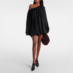 Khaite Crinkled-leather Shine Knot Mules